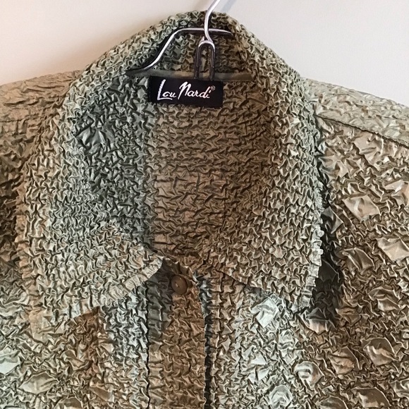 Lou Nardi Crinkled Blouse One Size Fits Most OFFERS WELCOME! - Picture 3 of 8